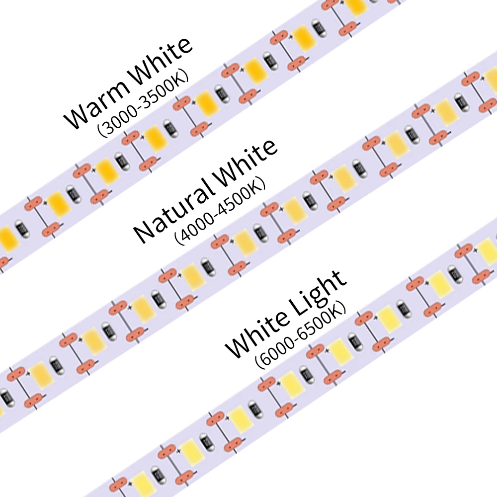 10M LED Strip Light 5mm 8mm Flexible Led Tape Ribbon 1LED Can Be Cut 24V 2835 120LEDs/M Rope Light with Adhesive