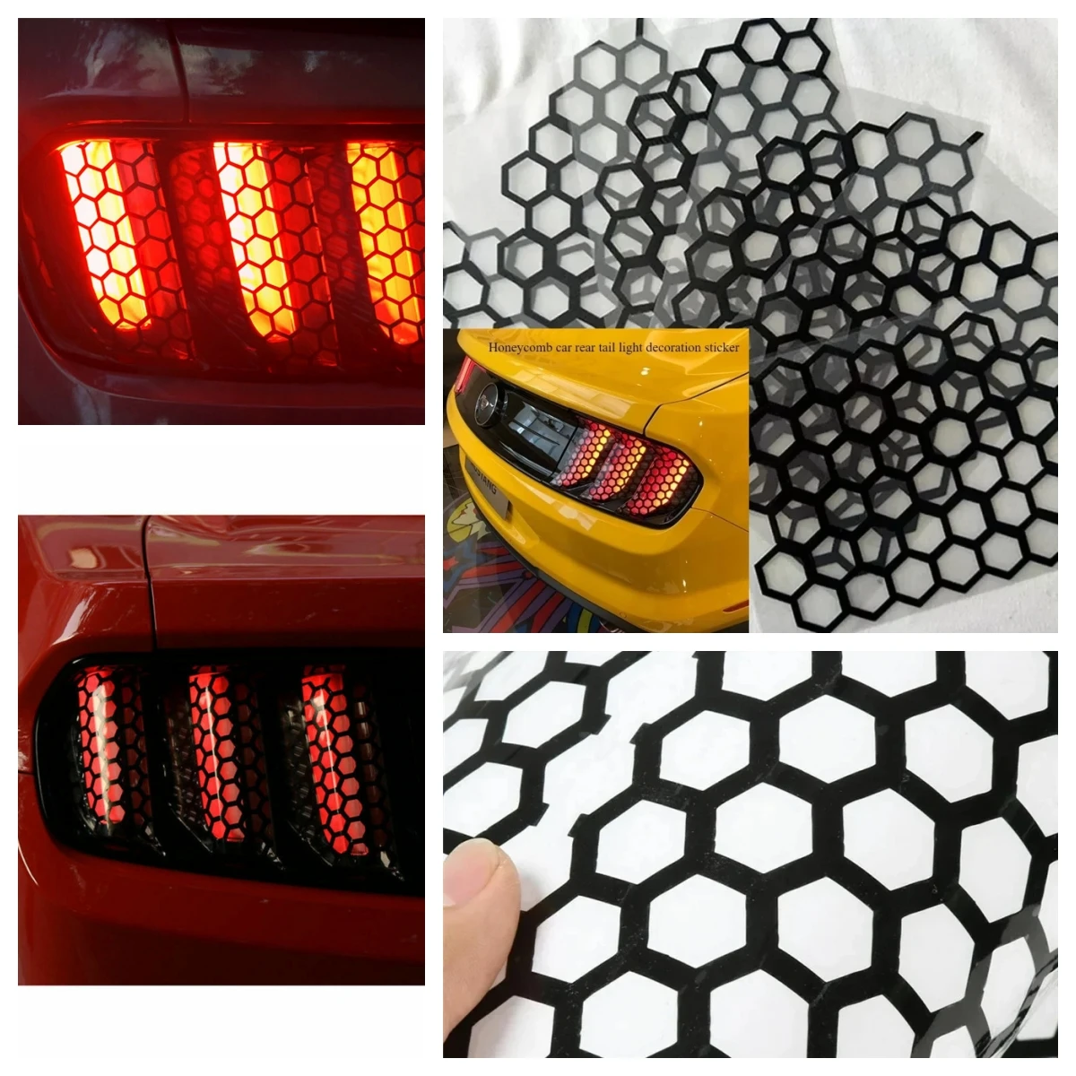 

Motorcycle Sticker Honeycomb Helmet Decals Stickers Helmet Decal Waterproof Stickers Motorcycle Decals Bumper Sticke