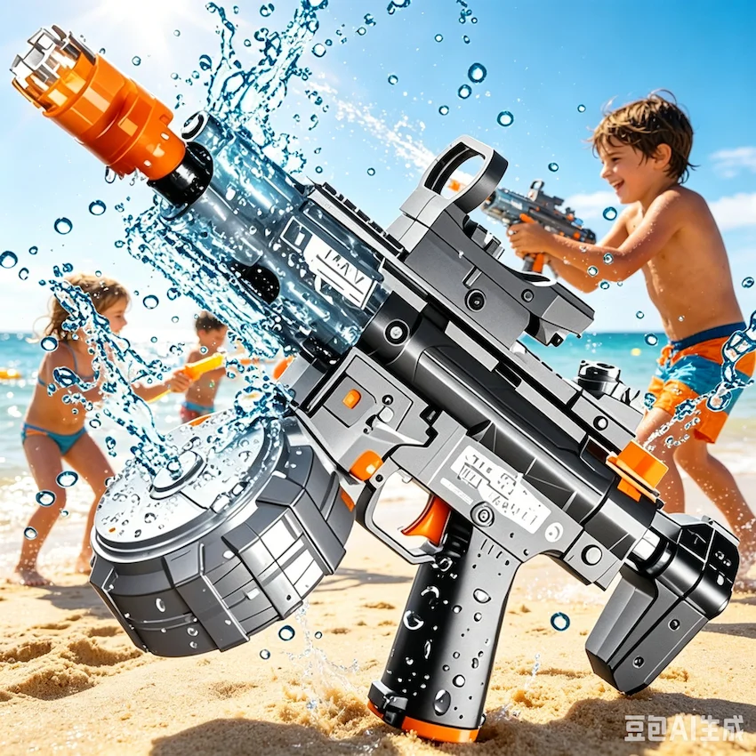 

Electric Water Gun Toy Long Range Shooting Water Blaster Summer Outdoor Beach Pool Battle Games Holiday Gift for Children