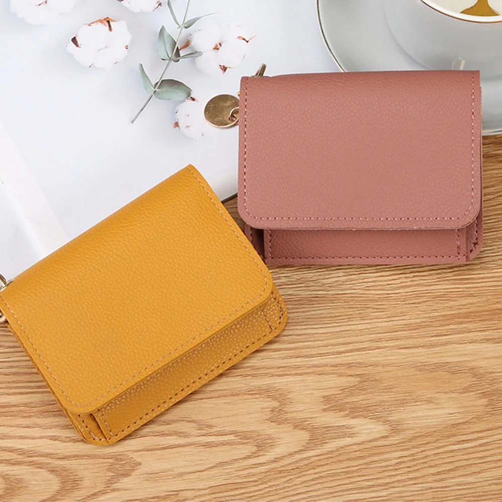 Dompet Koin Lembut Tempat Kartu Dompet Fashion Dompet Pendek Sederhana Untuk Kantong Belanja Kantor