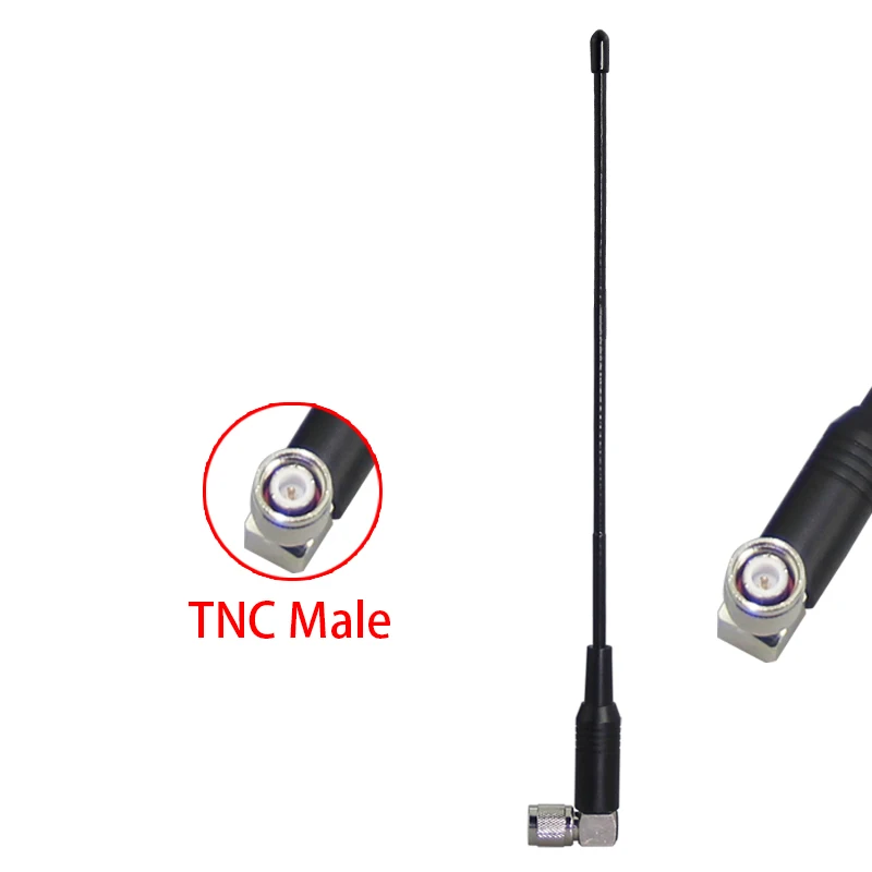 400 ~ 900Mhz 8dbi chicote macio receptor UHF antena para antena de microfone sem fio com conector macho TNC BNC macho Microfone Sys