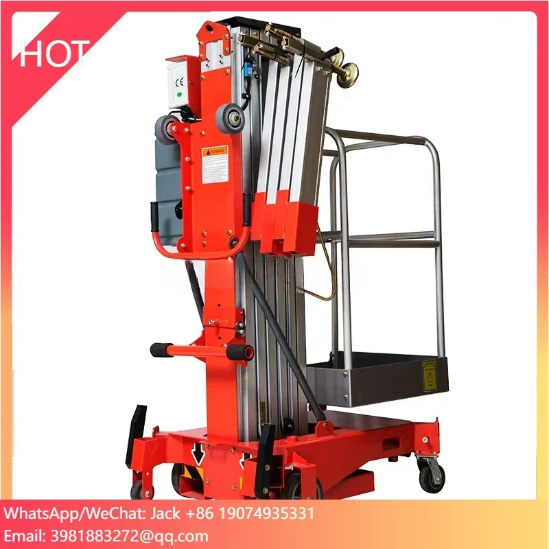 Hoogwaardig hydraulisch pull-liftplatform met enkele mast