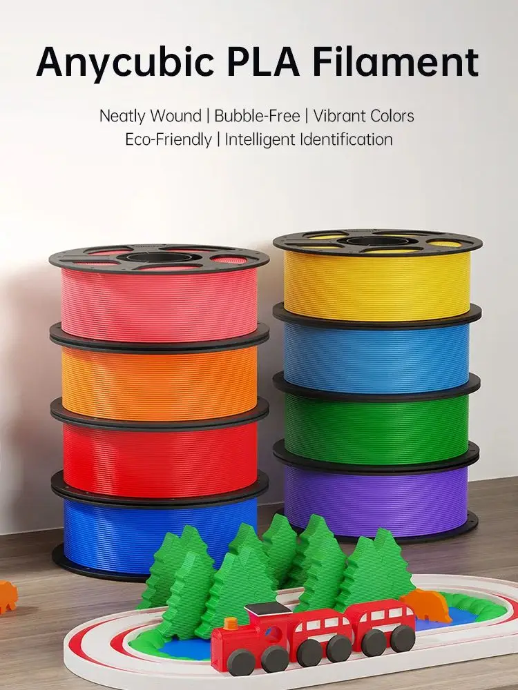 4KG ANYCUBIC PLA Filament 1.75mm 1KG/Rolka do drukarek 3D Seria Kobra, schludna szpula, bez pęcherzyków, bez splątania, gładki druk, ekologiczny — zdjęcie produktu 7