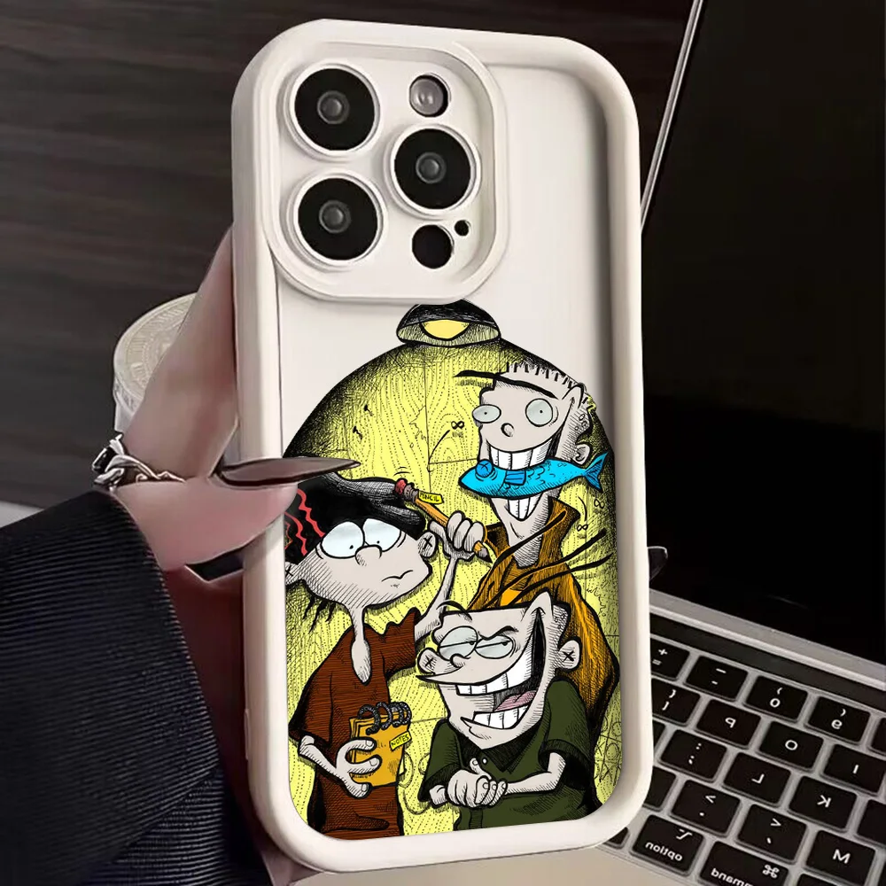 حافظة هاتف كارتونية E-Ed Edd N Eddy لهاتف موتورولا موتو إيدج G15 G24 50 G35 G05 G34 E14 G75 G PLAY G85 40 Neo Fusion Pro 4G 5G Soft