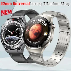 22mm Luxury Titanium Strap For Huawei Watch 4 Ultimate GT 2/2e 3pro 42 46 4PRO Metal Bracelet For GALAXY WATCH Gear S3 45mm Band