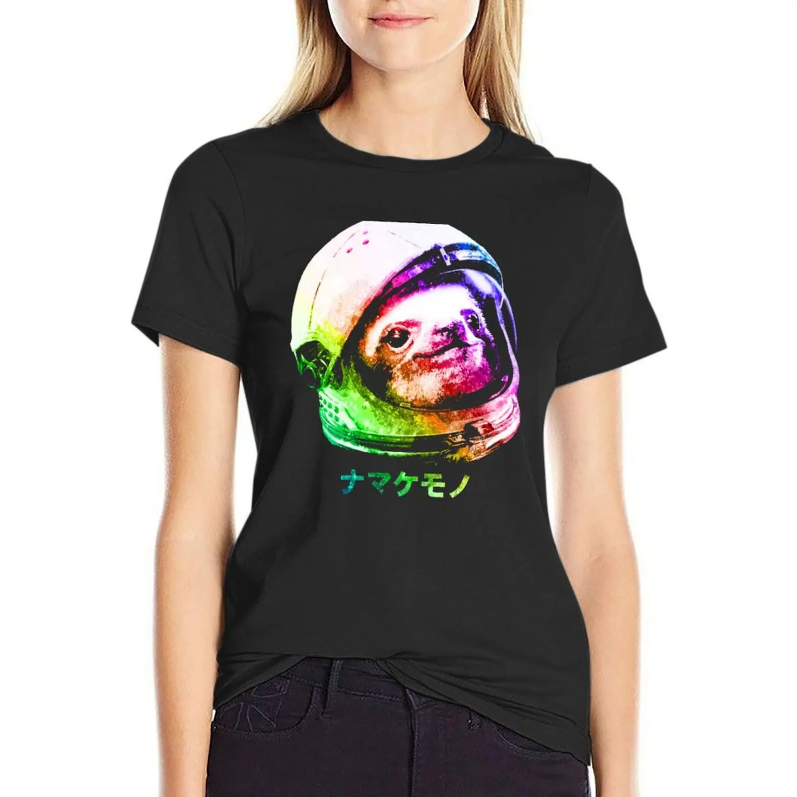 

Astronaut Space Sloth T-Shirt oversized aesthetic clothes female summer blouses woman 2024