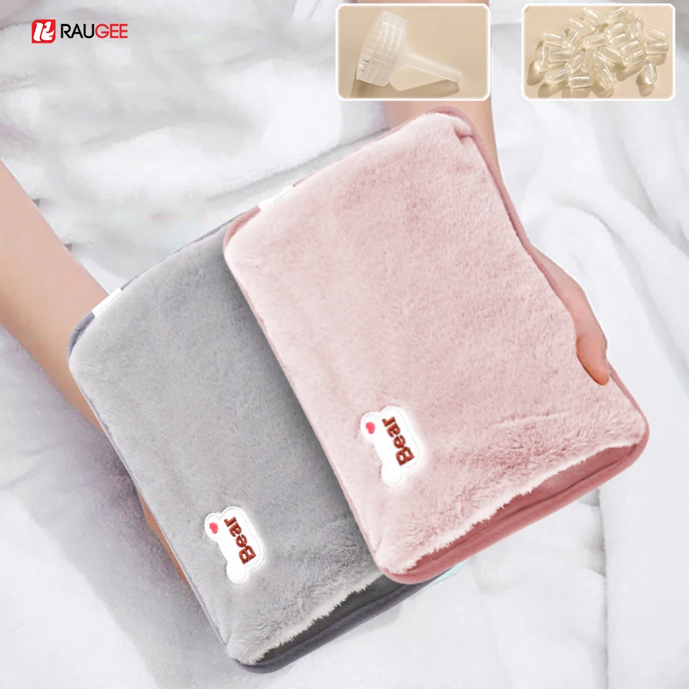 Electric Hot Water Bottle Soft Bag Winter Portable EU Plug Rechargeable Electric Hot Water Bag Hand Warmer Electric Heater