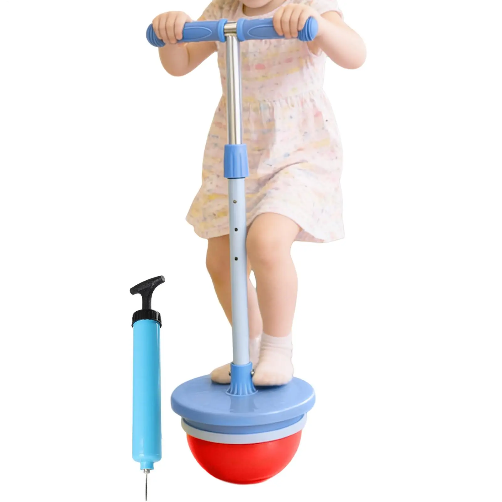 ลูกบอลเด้งสำหรับเด็ก ของเล่นทรงตัว ไม้จับพร้อมด้ามจับ ของเล่นกระโดดแบบยืดหดได้ สำหรับเล่นกลางแจ้งและในร่ม เด็กชาย เด็กหญิง ของขวัญคริสต์มาส วันเกิด วัยรุ่น