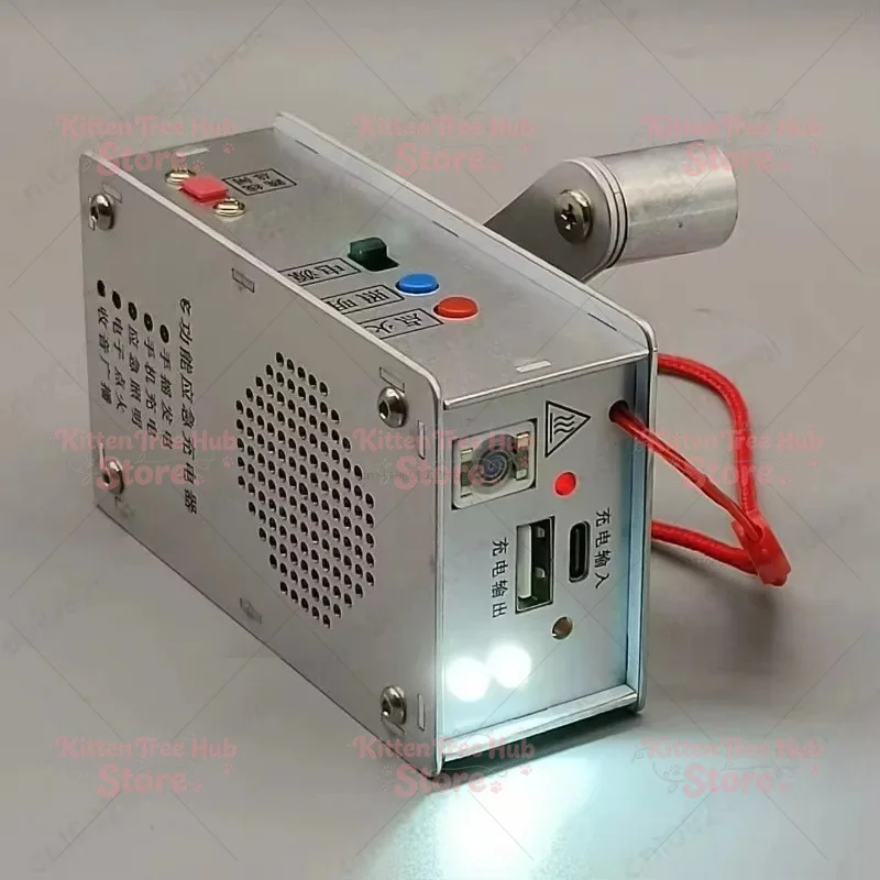 Hand crank generator Multifunctional radio igniter Flashlight USB charging