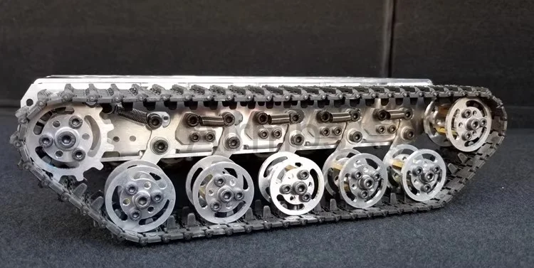 2WD Metal Shock Absorber Tank Track Chassis with Caterpillar DC Motor for Arduino STM32 ROS Robot Car Arm Platform Starter Kit