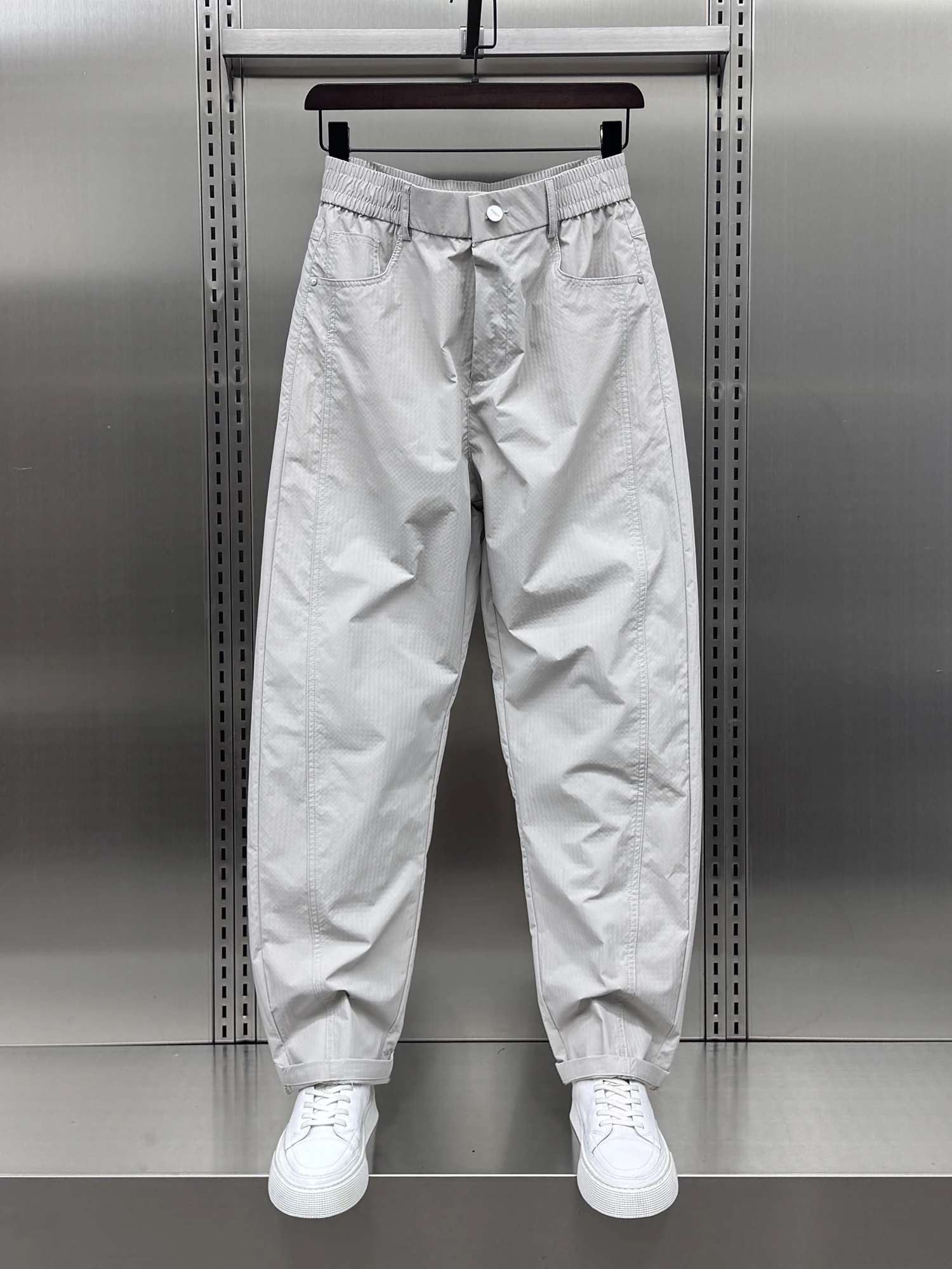 

Мужские повседневные прямые спортивные брюки Qui Dry Summer New Faion Trend Молодежные свободные длинные брюки Active Lifeesle