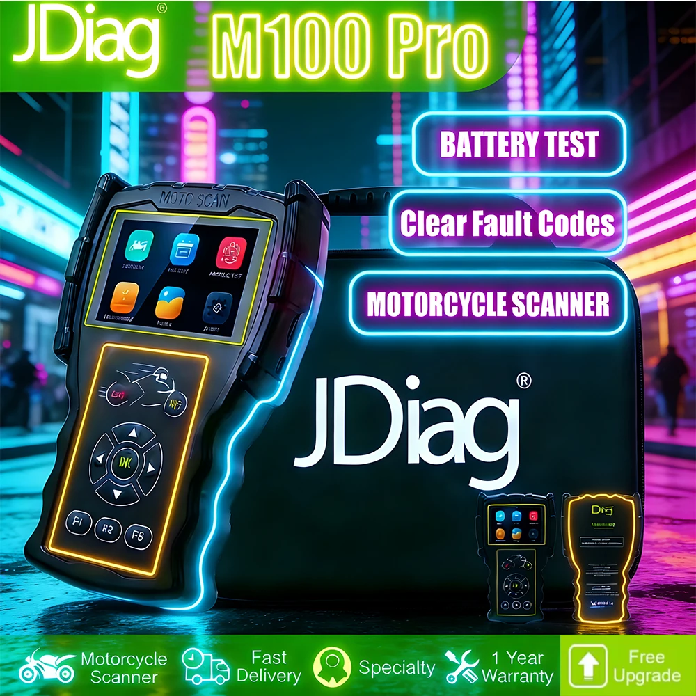JDiag M100 Pro Motorcycle Diagnostic Tool OBD OBD2 Scanner Code Reader For BMW KTM Honda Kawasaki Yamaha Suzuki KTM D87/88