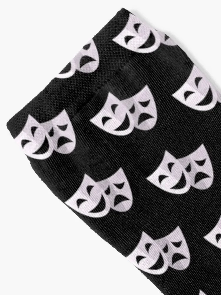 Classic Theater Masks - Light Socks New year's aesthetic cool Socks Women Men's