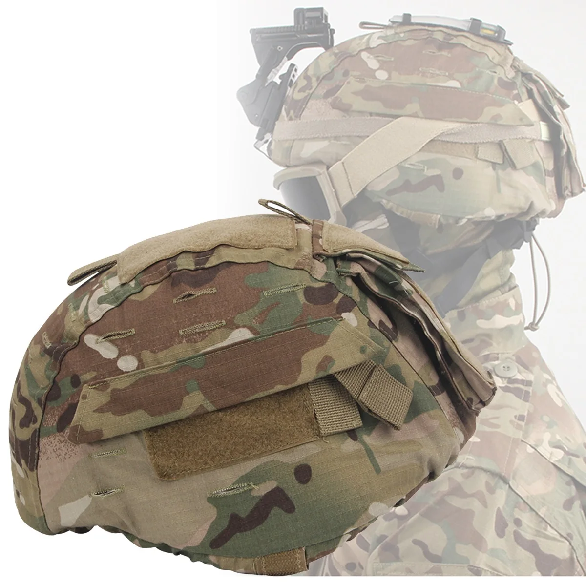 Tactical Helmet Cover for MICH 2000 Helmet Cover  Hunting Airsoft Paintball Helmet Accessories