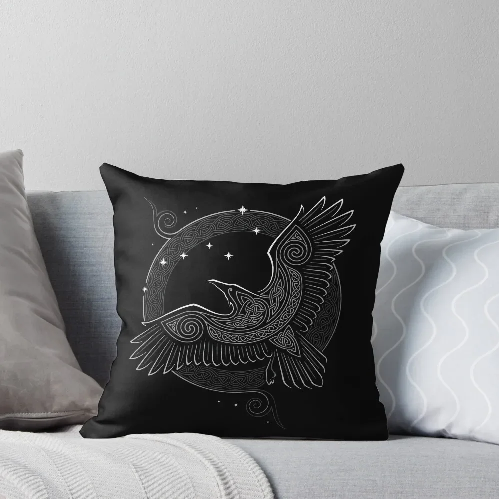 

NORTHERN RAVEN Throw Pillow