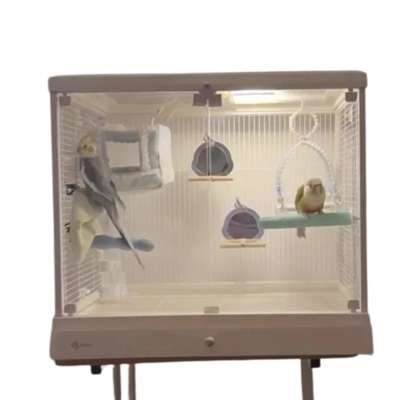 

Accessories Bird Cage Parrot Beautiful Passaros Metal Hamster Cage Feeder Palomas Maisons Petits Animaux Pet Furniture