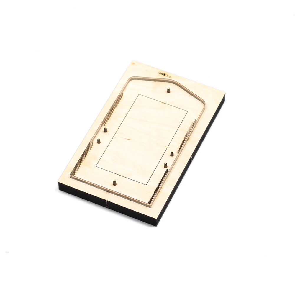 DIY leather craft cardholder coin bag die cutting knife mold metal hollowed punch tool blade 11x7.5cm