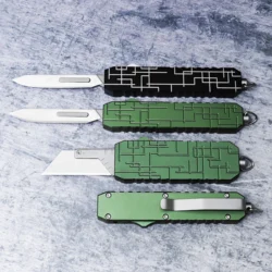 New Aluminum Alloy Utility Knife Outdoor Multifunctional EDC High-quality Woodworking Cutting Tools With Back Clip