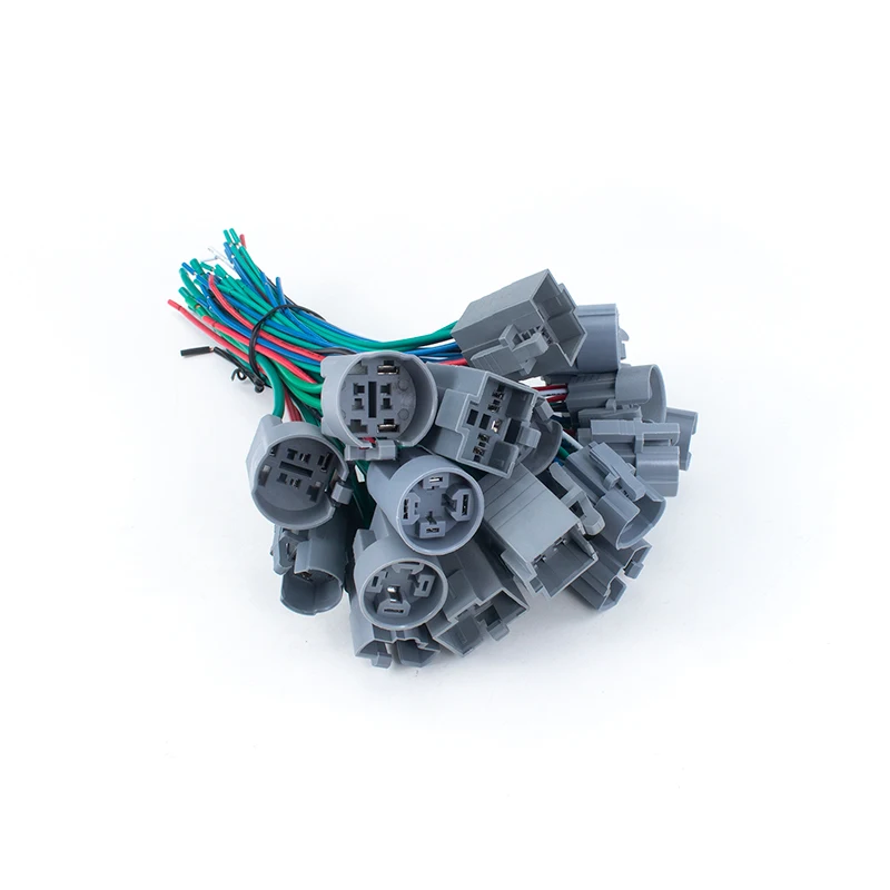 Metal button switch socket plug wiring plug spring wire 12/16/19/22/30MM matching base connector