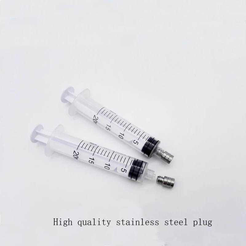 Syringe plug cosmetic plastic surgery fat grafting screw stainless steel/titanium alloy tool