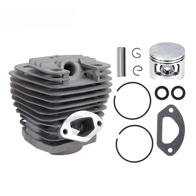 1set 58CC Dual Channel Cylinder and Piston Set for Chain Saw Brush Cutter Accessories Garden Tool Parts Cylinder Piston Set