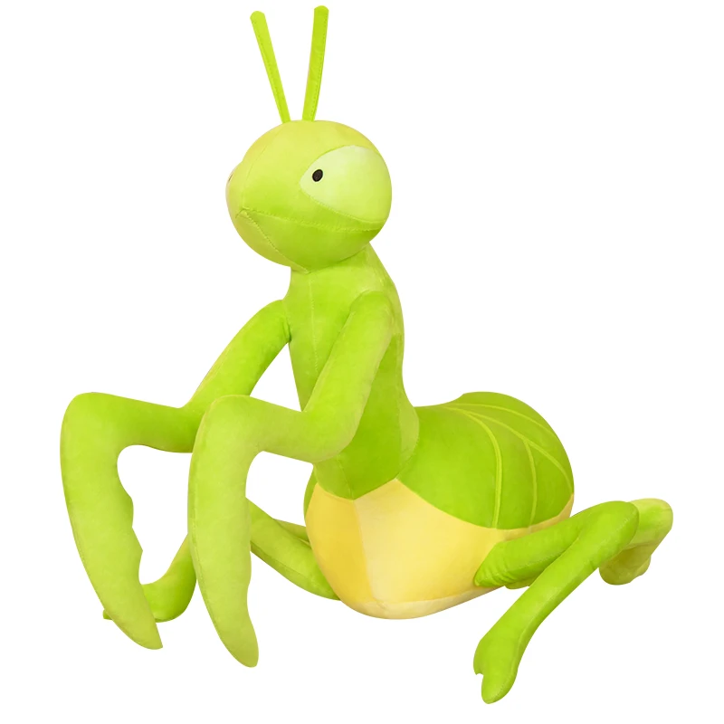 

70cm Lifelike Green Mantis Plush Toys Insect Mantis Dolls Stuffed Soft Real Life Animal Pillow Creative Gift