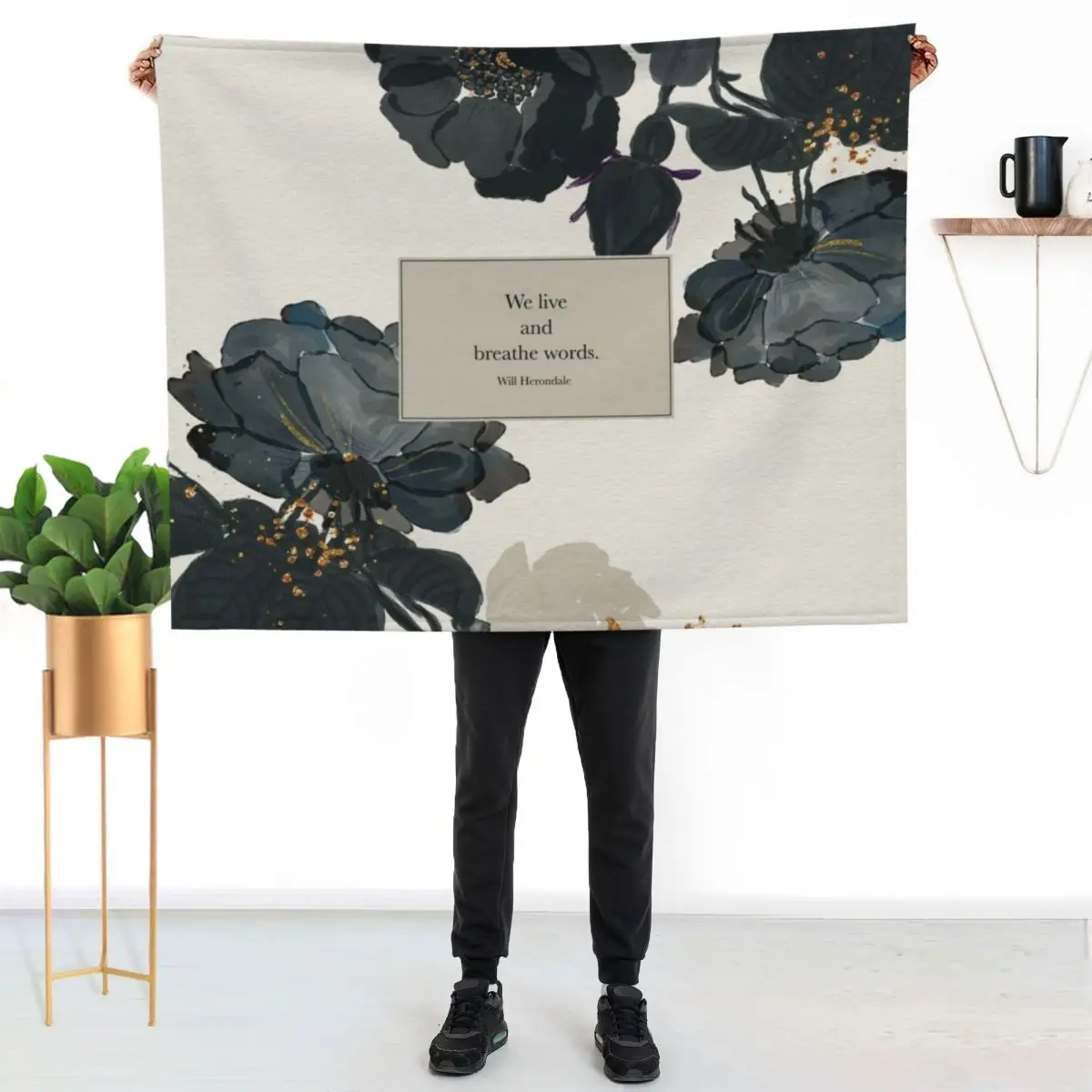 We live and breathe words. - Will Herondale. The Infernal Devices. Throw Blanket Weighted Loose Flannels Nap Blankets