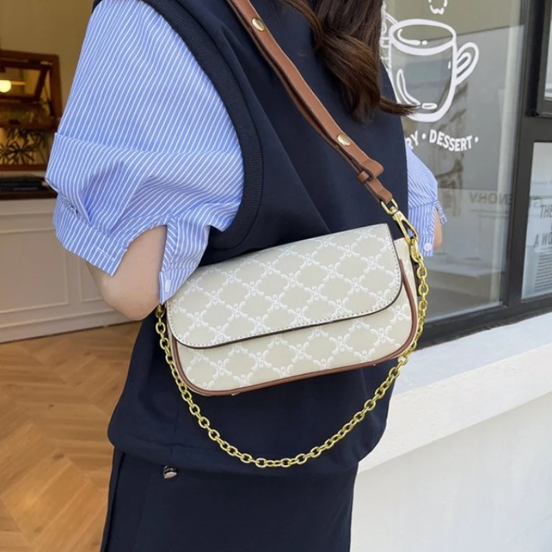 

Женская стильная сумка из веганской кожи с эстетикой Y2K, универсальная сумка через плечо для ежедневного использования, регулируемая в стиле ретро