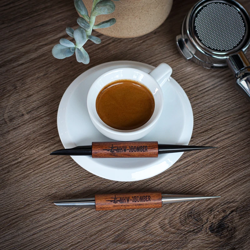 MHW-3BOMBER Coffee Latte Art Pens Vintage Espresso Cappuccino Pen Artistic Coffee Fancy Stitch Cafe Bar Accessories Barista Tool