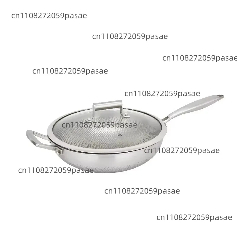 Pure Titanium Non-Stick Frying Pan Three-layer Titanium Cooking Pan Hand-forged Textured Titanium Pan