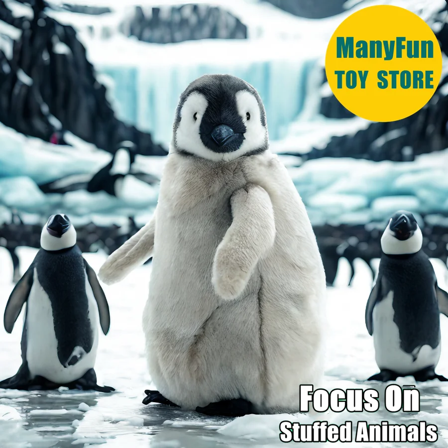 

Baby Penguin Plush Toy Penguin Chick Plushie Lifelike Emperor Penguin Stuffed Animal Simulation Doll Toy Gift Collectors