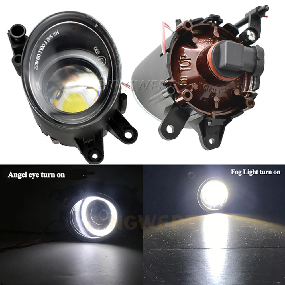 NEW 2PCS Front Bumper Angel Eyes Fog Light Foglamp For Audi A4 B6 RS4 2001 2002 2003 2004 2005 Headlight Car Accessrioes 12V