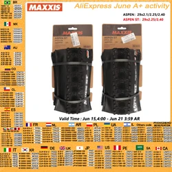 MAXXIS ASPEN ST Original XC Off-road Bicycle Tires Mountain Bike Vacuum Tires Anti Puncture Tubeless Bike Tire 29x2.1/2.25/2.4