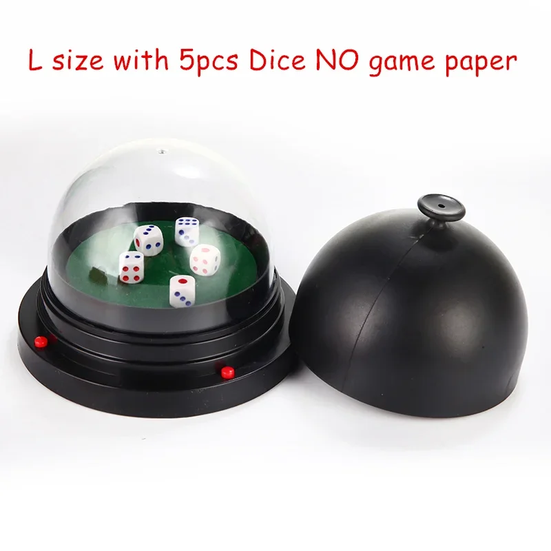 Novelty Gifts Drinking Toys Party Games Automatic Dice Cup with 5pcs Dice Drinking Game Nightclub Bar KTV Board Games Family Toy