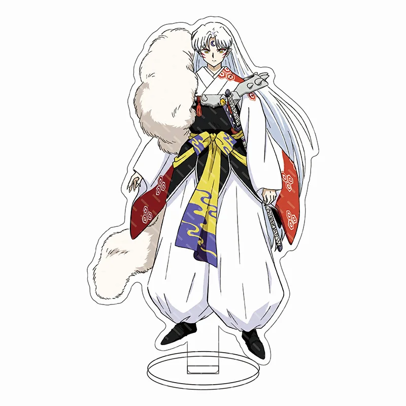 16CM Anime Figure Inuyasha Kagome Higurashi Sesshomaru Kikyo Miroku Sango Naraku Cos Acrylic Stand Ornaments Chrismas Gifts view 6