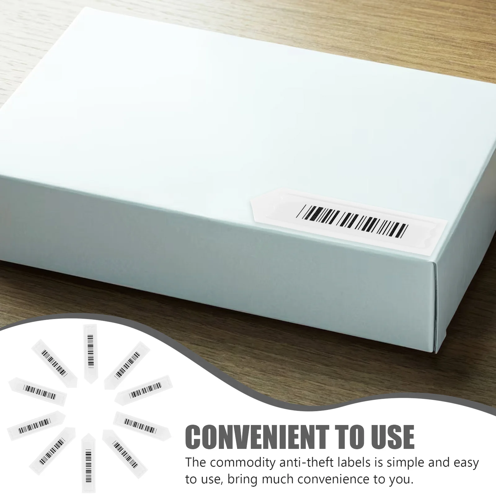 

100pcs Acoustomagnetic Anti-Theft Labels Small Goods Security Tags For Supermarket Cosmetics Retail Store File Folder Protection