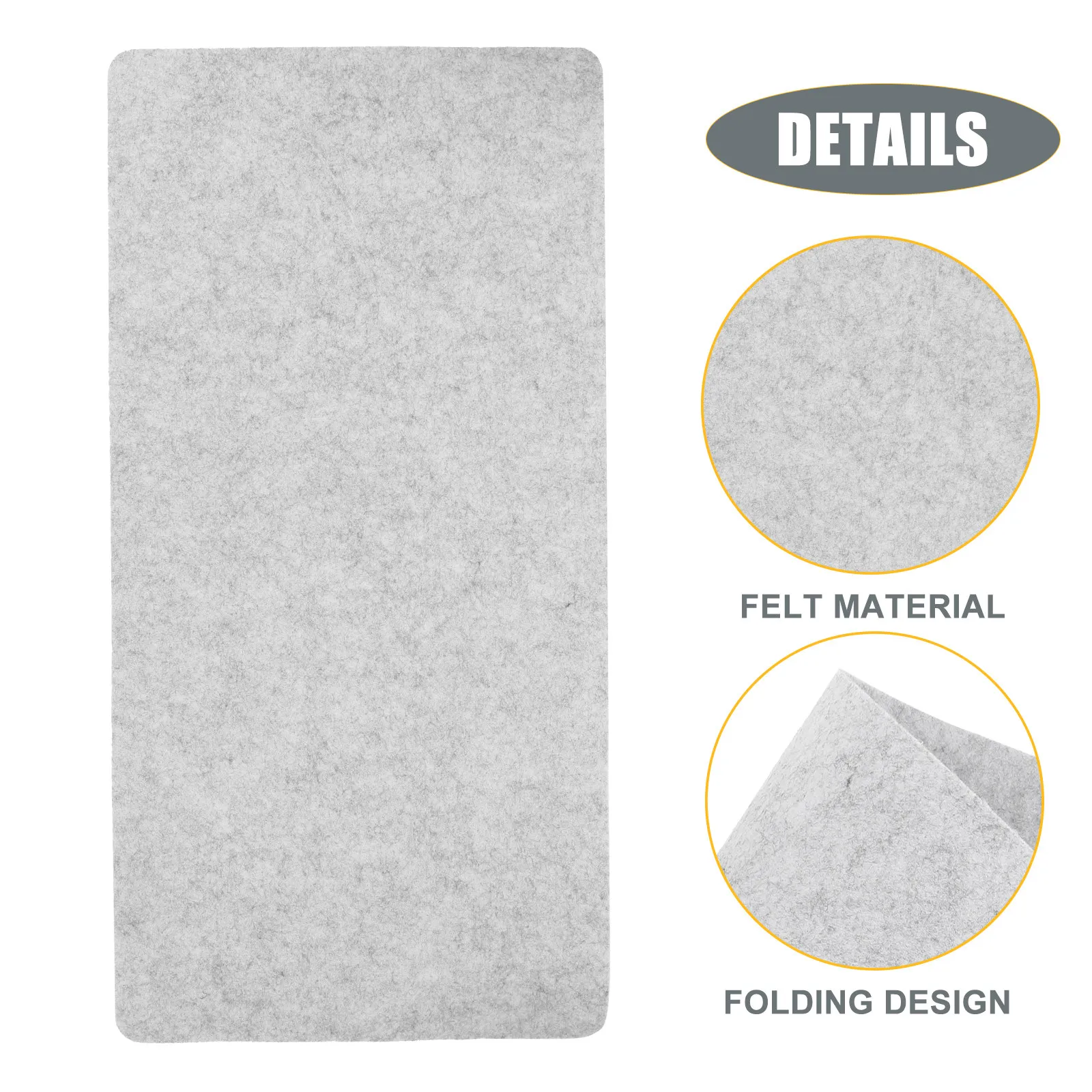 Extra Large Felt Desk Mat Non-Slip Office Desk Cushion for Workstation Study Room Dining Table Soft Scratch Proof Minimalist Pad