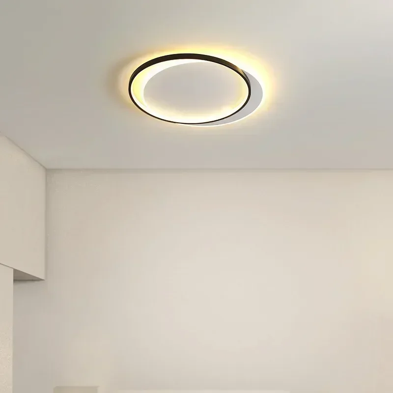 Nowoczesna lampa sufitowa LED do salonu jadalnia sypialnia pokój dziecięcy gabinet kawiarnia Home Decor oświetlenie wewnętrzne oprawa połysk