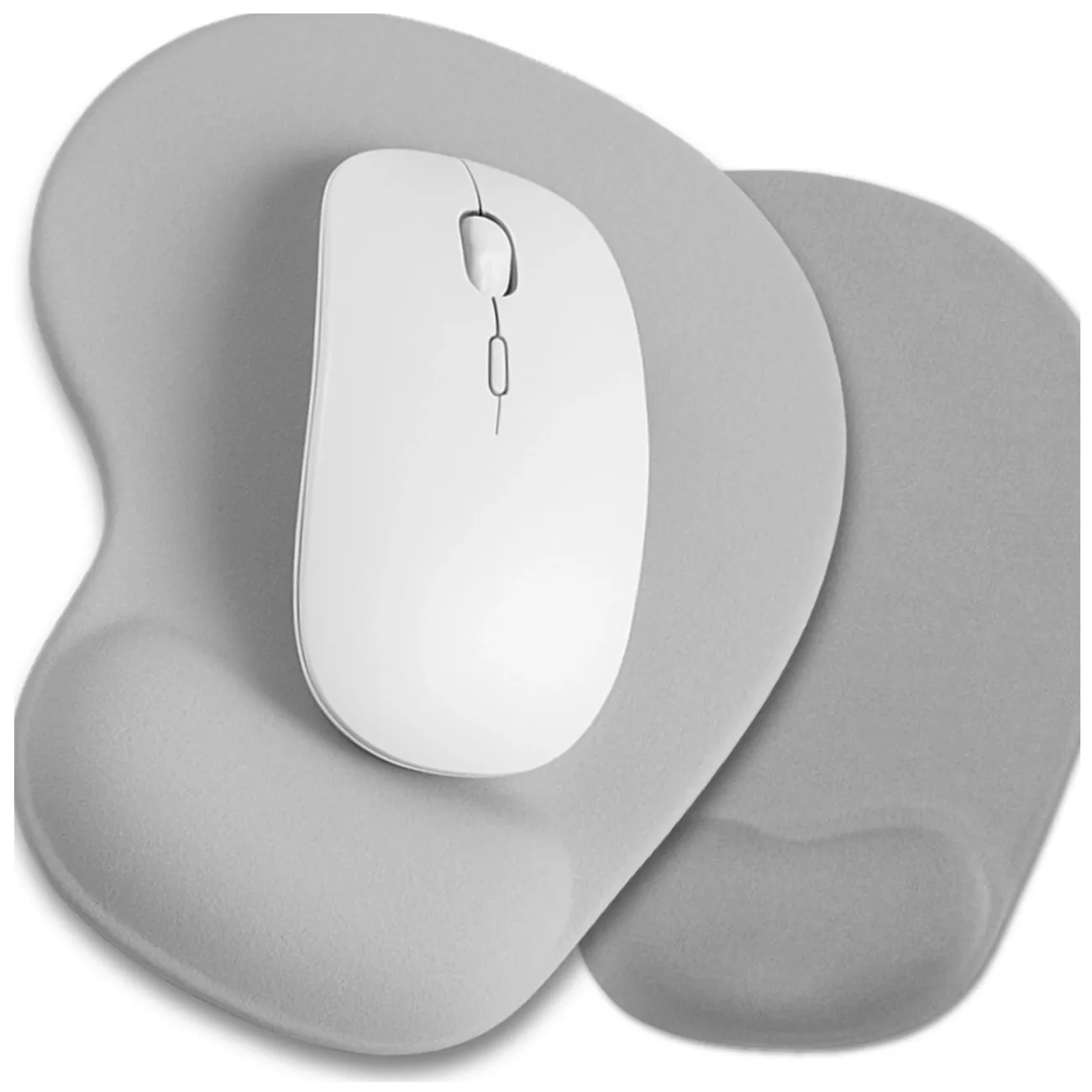 Ergonomische muismat polsstandaard grijs antislip