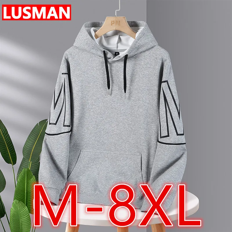 

Big Size Men's Hoodie Sweatshirt Sweater Loose Sudaderas Hombre Plus Size Pullover Long Sleeve Sport Tops Men Oversized Clothing