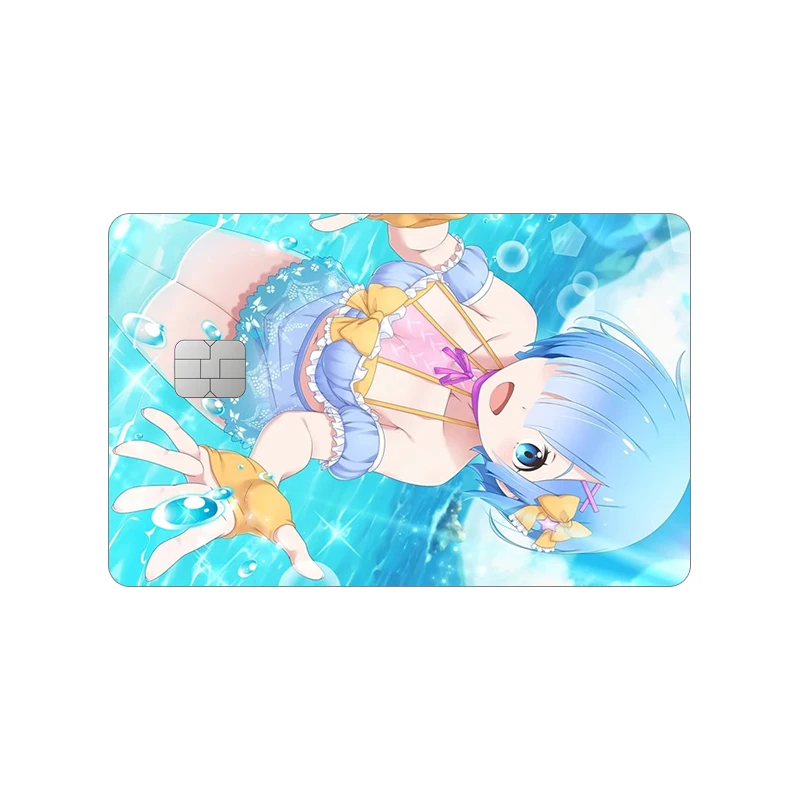 Re ZERO Starting Life in Another Emilia Card Sticker Kawaii Exquisite Waterproof World Rem Ram Laser Patch Cartoon Decals Gift - view 3