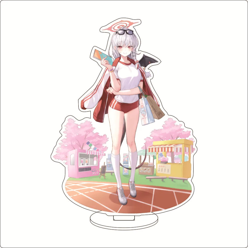 16CM Anime Game Blue Archive Sorasaki Hina Rikuhachima Aru Onikata Kayoko Cos Acrylic Figure Stand Ornaments Chrismas Gifts view 4