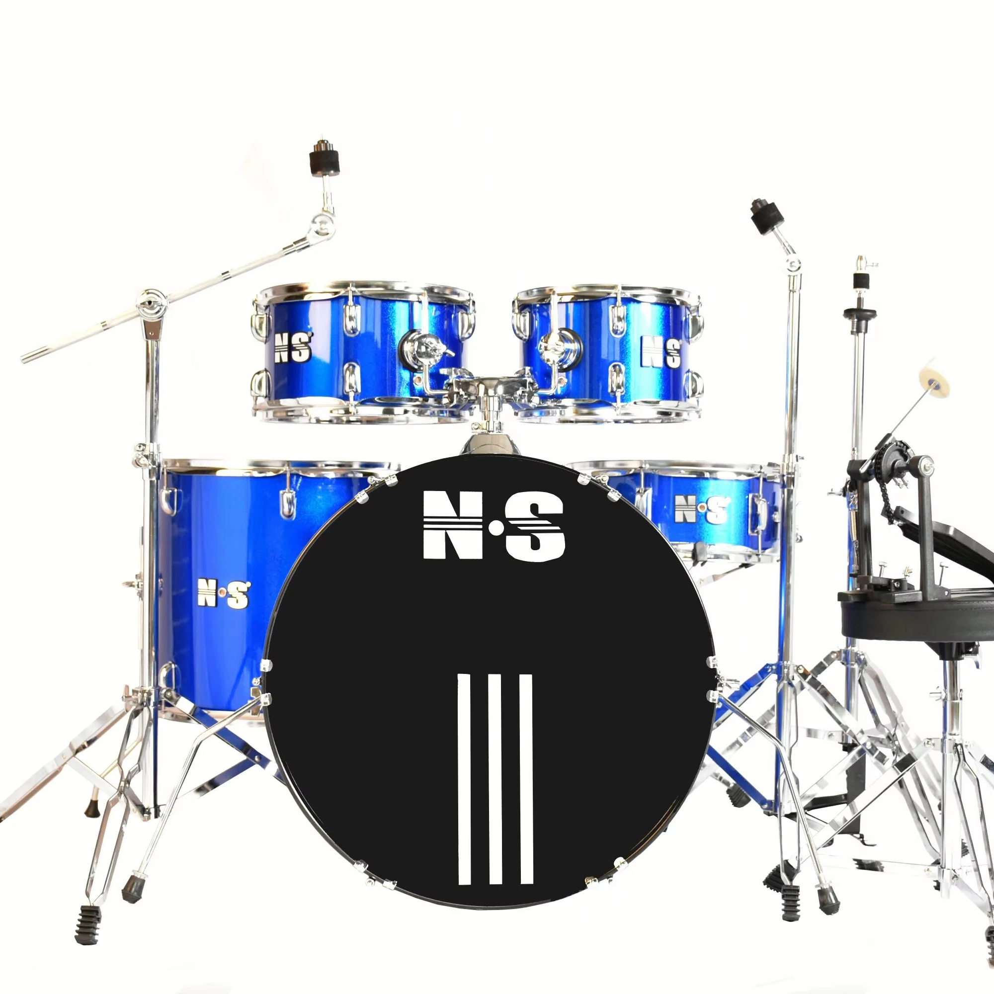 

Professional 5-Piece Drum Set - Premium Acoustic Drum Kit with High-Quality Shells and Durable Hardware