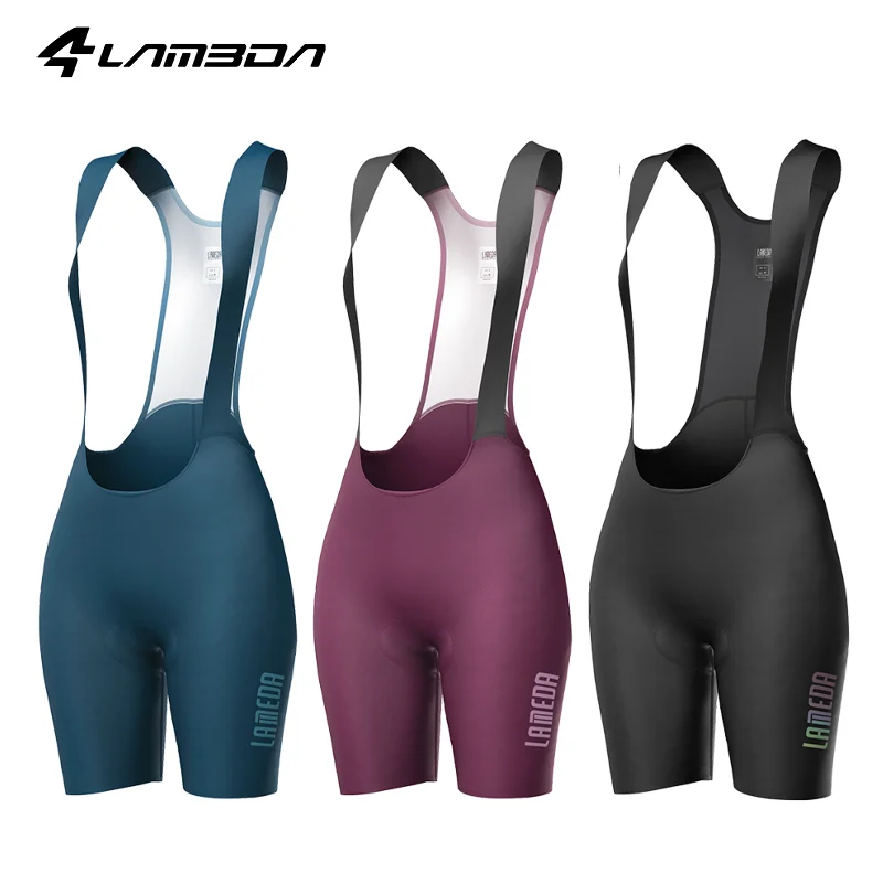 

LAMEDA Cycling Bib Shorts Women's Pro Cycling Bibs 6 Hours Pads High Waist Bicycle Shorts Breathable Road Bike Clothing