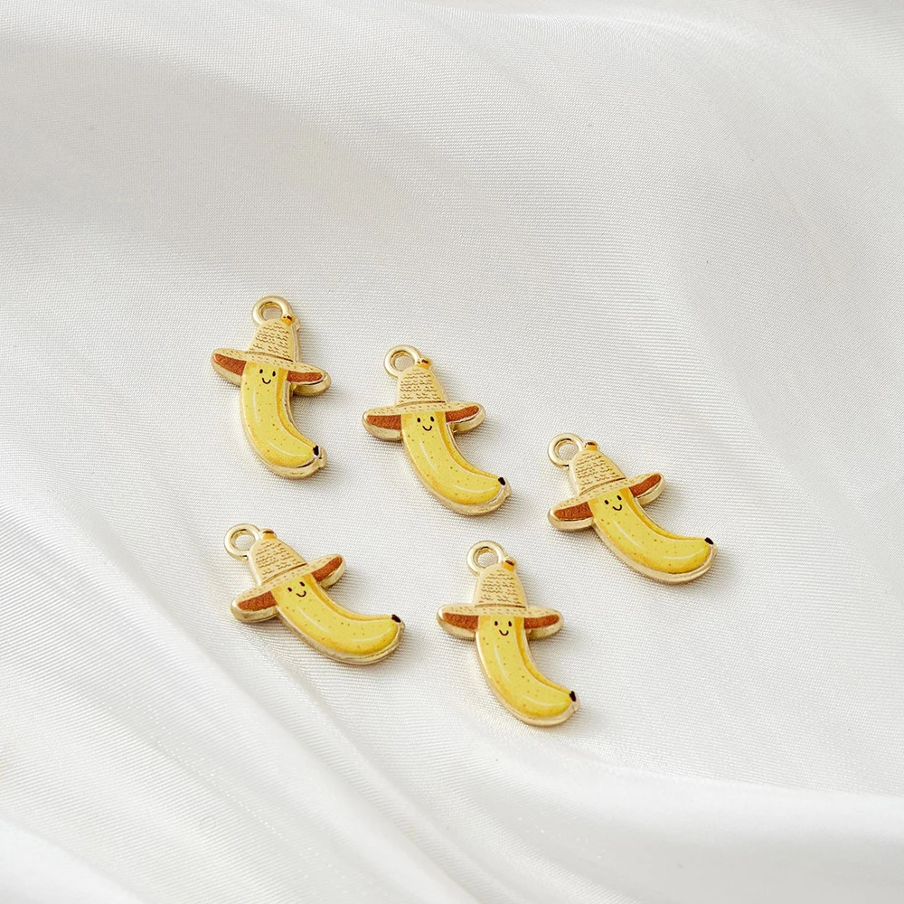 30pcs Mix Color Alloy Painted double-sided Kiwi avocado Pendant Charms For Jewelry Making DIY Necklace Bracelet Accessories