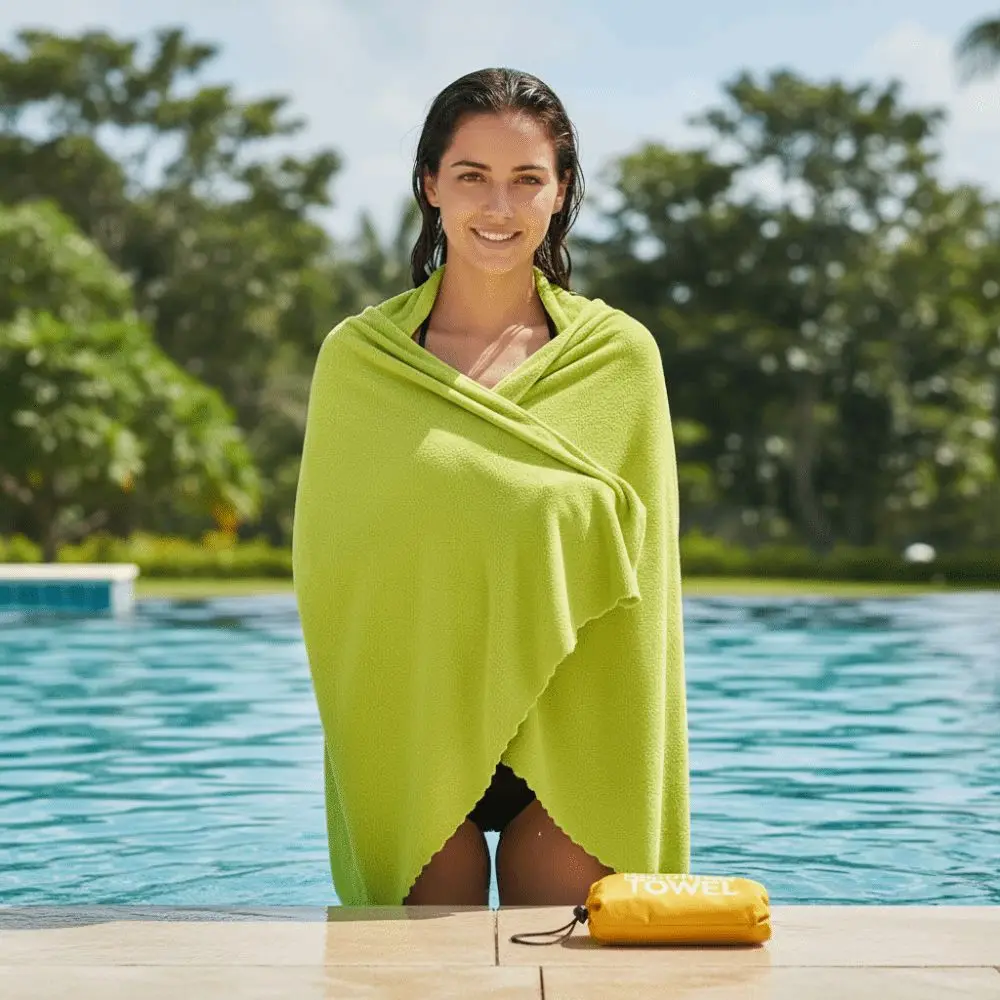 

Soft Super Absorbent Sports Quick Drying Towel Storage Bag Lightweight Microfiber Towel Comfortable Portable Travel Towel Hiking