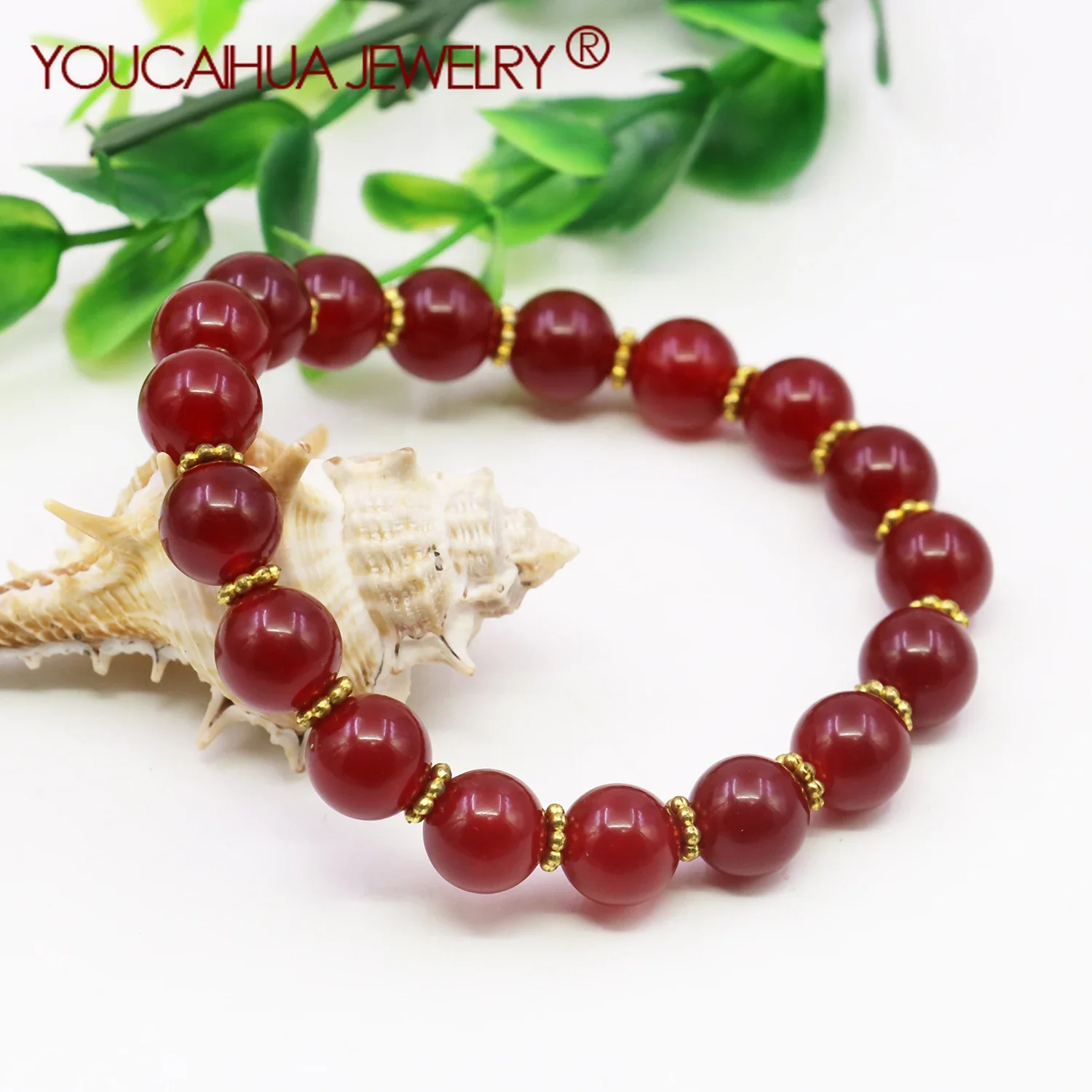 

10mm Natural Red Jade Round Bead Stone Lucky Bracelet,Fashion Transparent Jewelry Making Chalcedony,women Charms Handmade Design