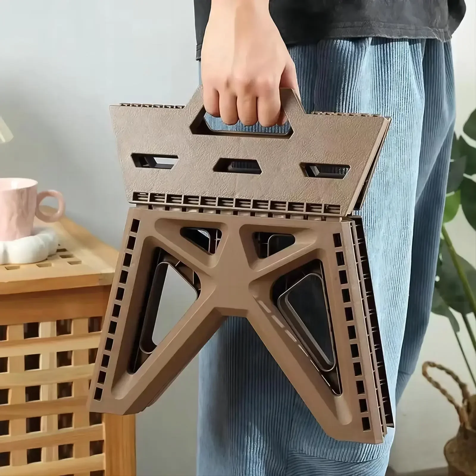 

Outdoor small stool portable folding stool high load bearing durable small chair fishing beach stool camping