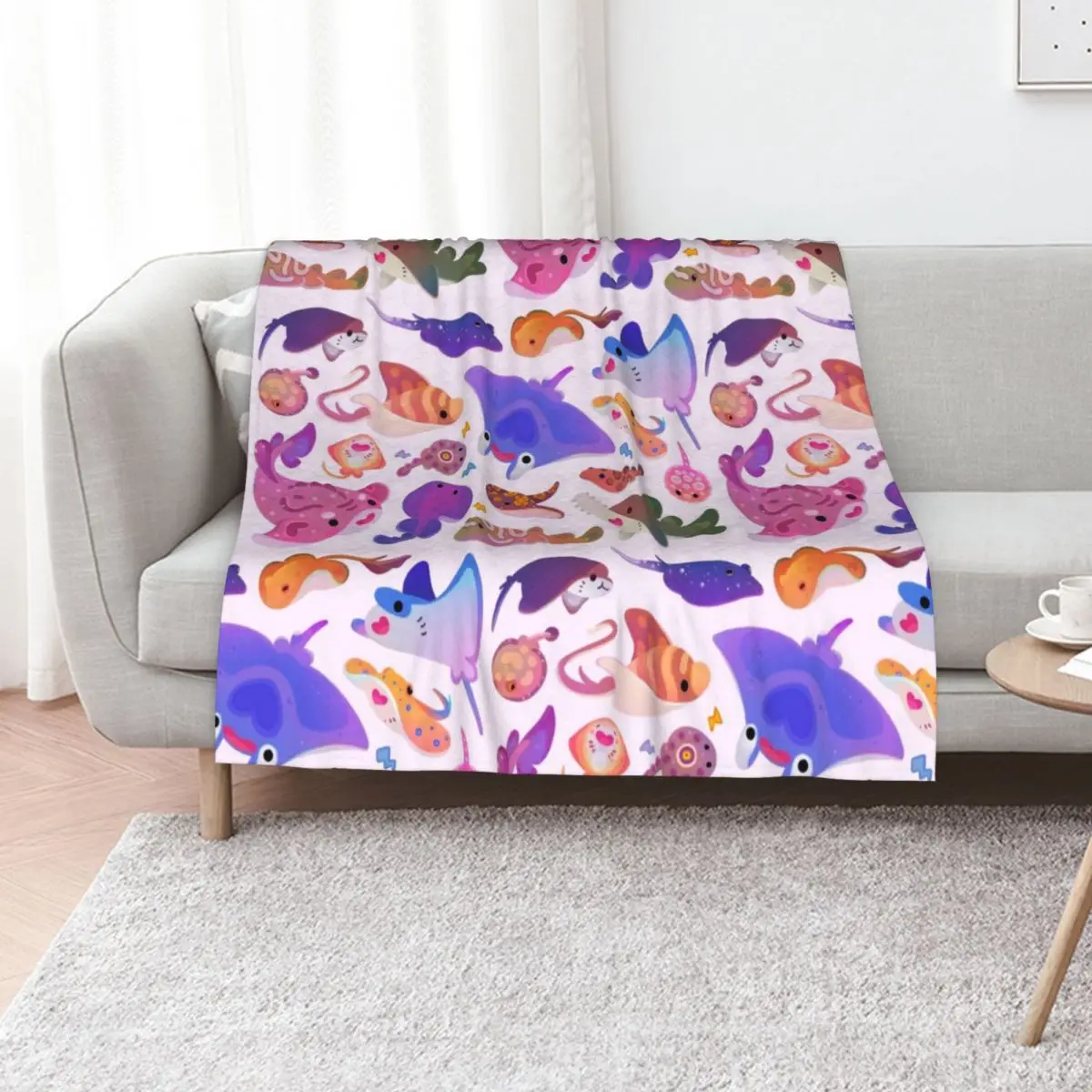 

Ray day 2 - pastel Throw Blanket cosplay anime Softest Flannel Soft Plaid Blankets