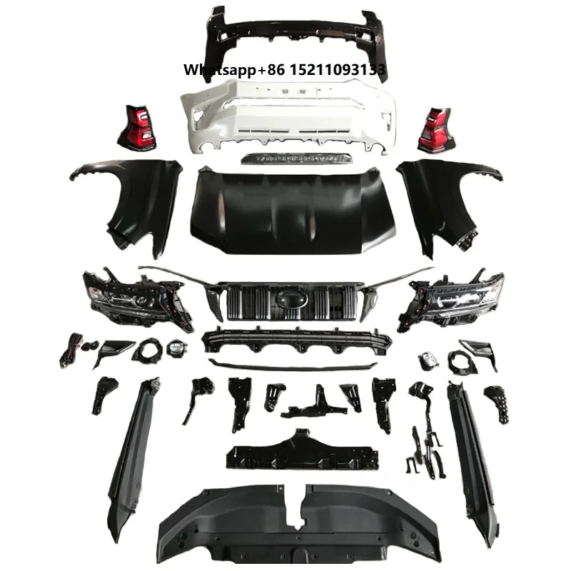 Suitable for 10-17 Old Models Upgrade New Bumper  Kit 18 Models for Prado Body Kits